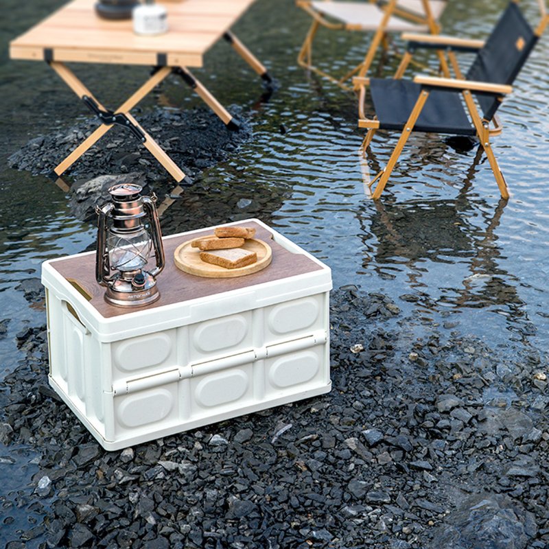 Hot Selling Outdoor Camping Collapsible Storage Box Large Folding Plastic Storage Bins with Lids