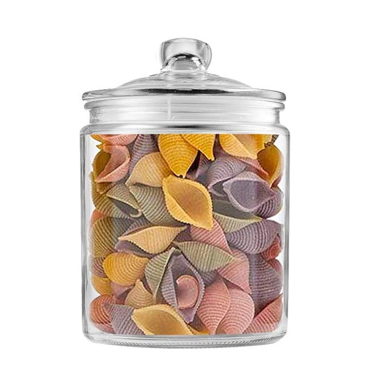 2024 Home kitchen household containers good fermenting 1L 2L 3L 4L 5L large wide mouth airtight glass food storage jars