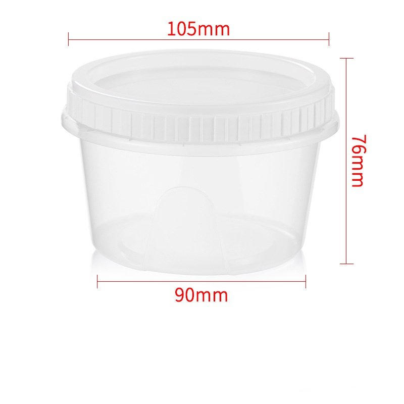 Hot Sale Leak Proof Custom color Plastic PP Eco-friendly Freezer Safe Microwavable Food Storage Container Bowl With Twist Lid