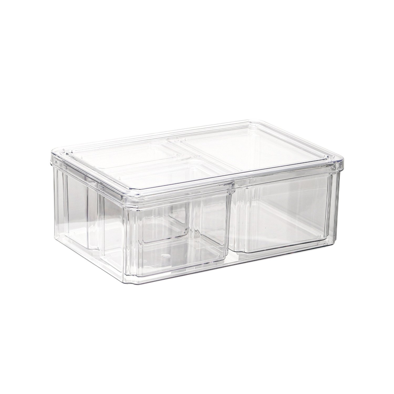 10 pieces Transparent plastic refrigerator container Kitchen Food storage Bins Organizer Boxes containers set with lid