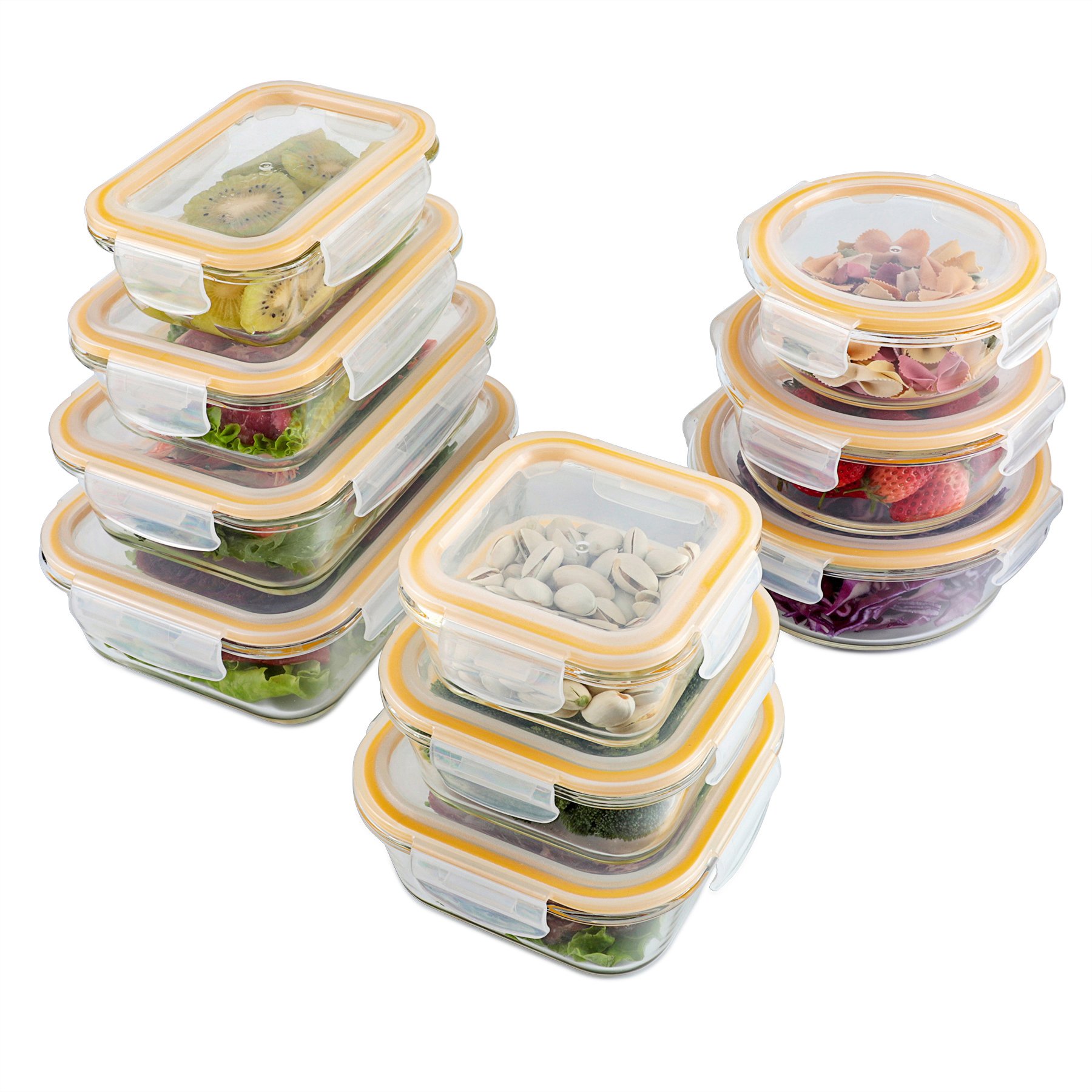 2024 new arrivals meal prep glass food storage container Lock lid Glass Food Storage Container