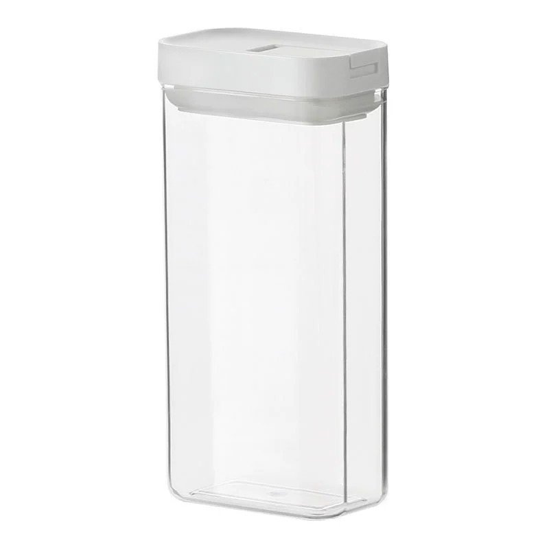 Transparent Plastic Food Storage Containers with Sealed Lids for Kitchen, Tea, Dry Goods, and Small Snacks Organization