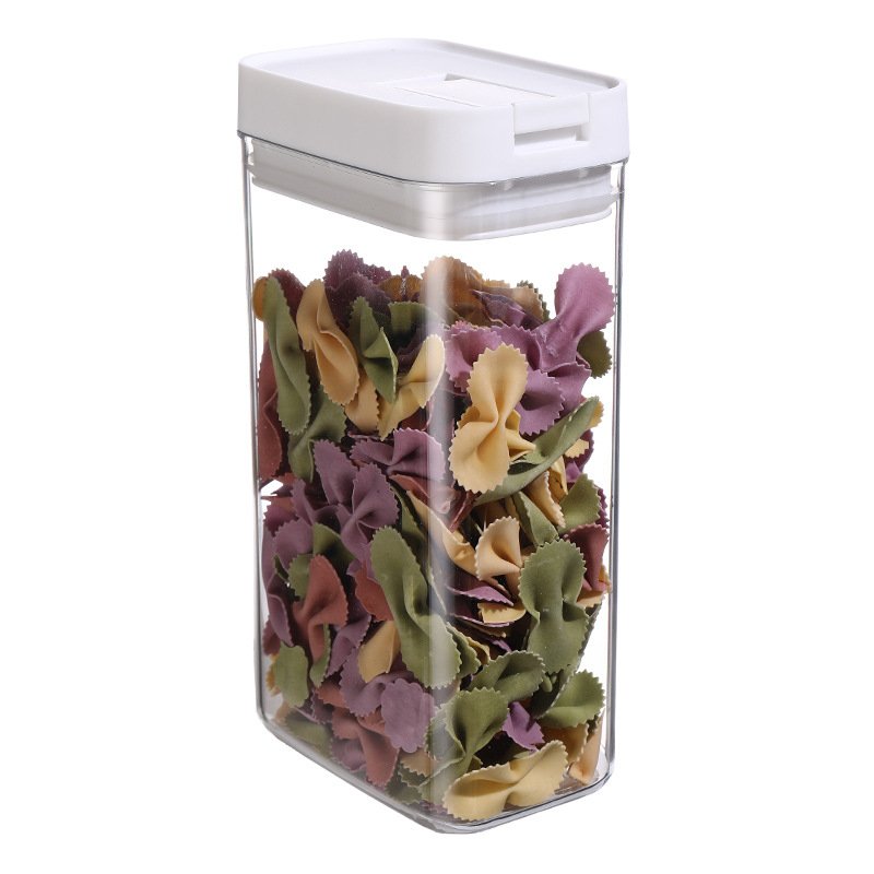 Transparent Plastic Food Storage Containers with Sealed Lids for Kitchen, Tea, Dry Goods, and Small Snacks Organization