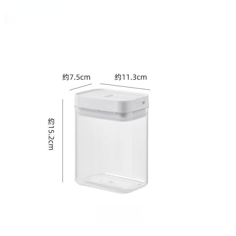 Transparent Plastic Food Storage Containers with Sealed Lids for Kitchen, Tea, Dry Goods, and Small Snacks Organization