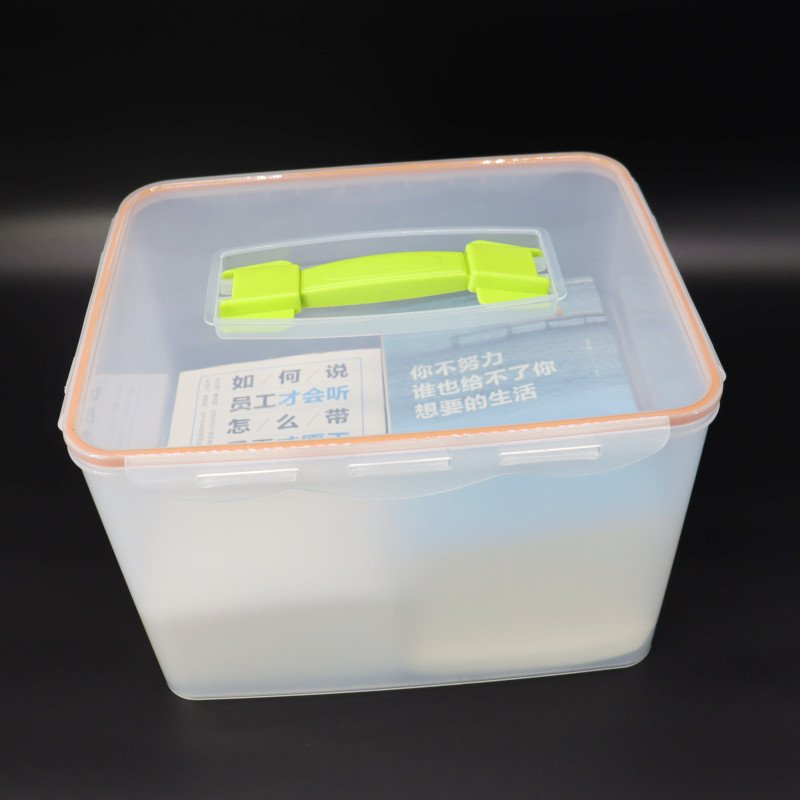 Econo 14L Plastic Translucent Storage Box with Lid Wholesale Factory PP Material Medicine & Tool Organizer for Kitchen Wardrobe