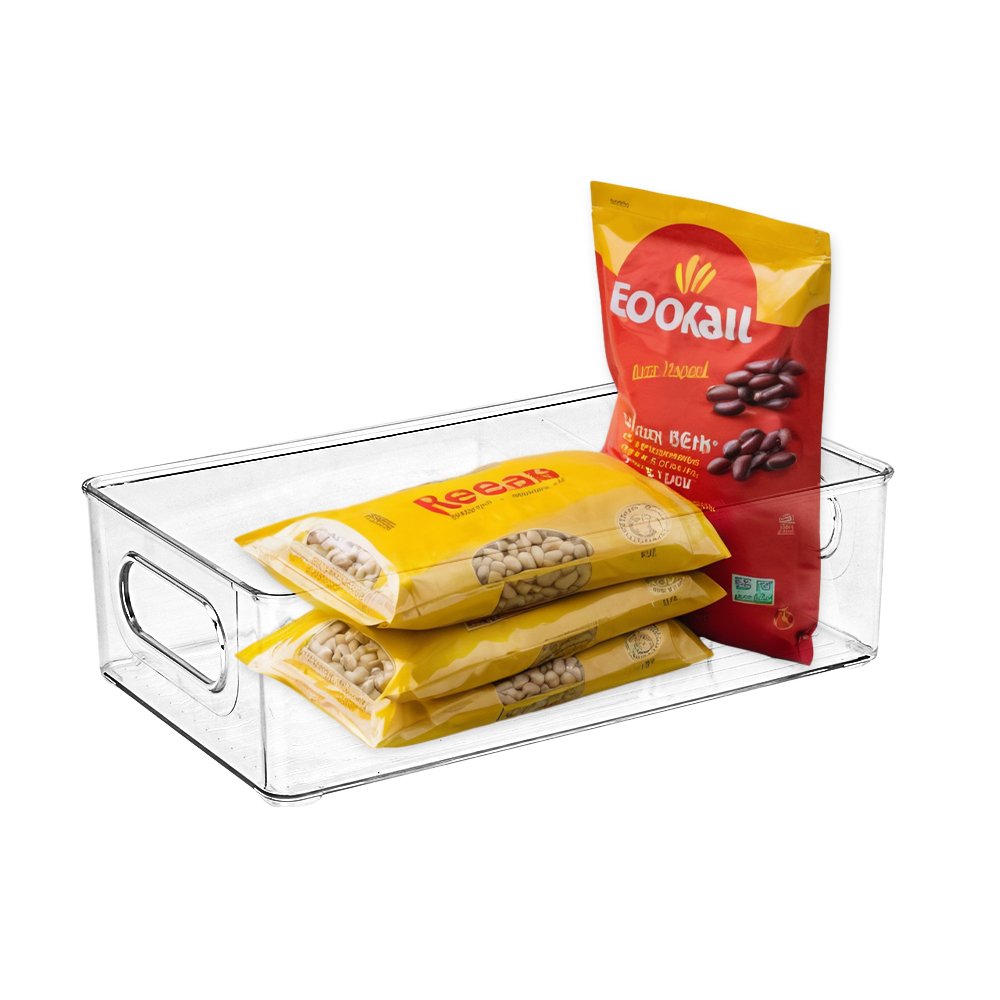 Modern BPA-free Plastic Storage Basket Freezer Bins and Refrigerator Food Organizer Kitchen Fridge Drawer Fruit Storage Box