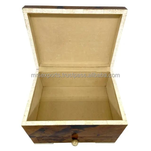 Best Selling Storage Container Bone Inlay Storage Box Available at Wholesale Price from Indian Exporter By M. R. S. EXPORTS