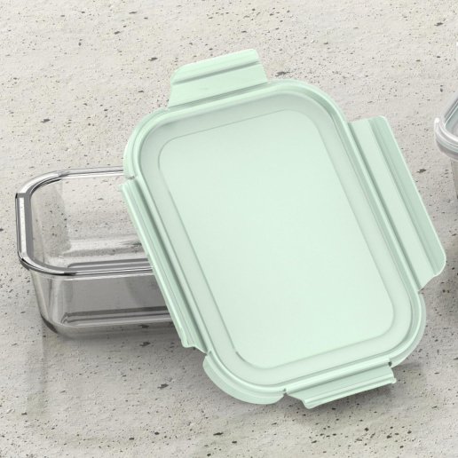 LINUO ECO-Friendly Glass Container Loading Unloading Airtight Glass Bento Boxes Kitchen Accessories