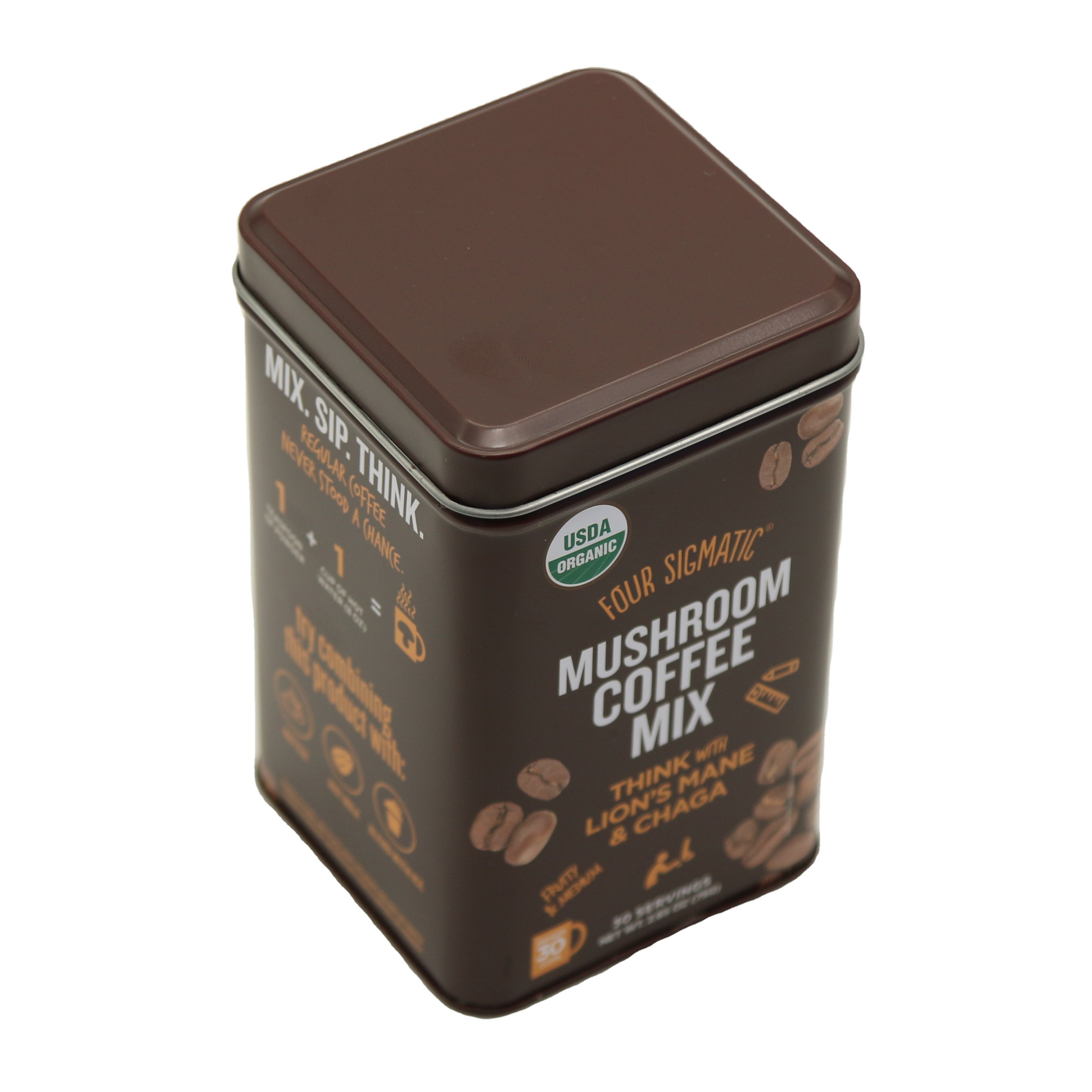 Custom Printed Square Coffee Bean Jar Tea Tin Can Packaging Food Storage Box