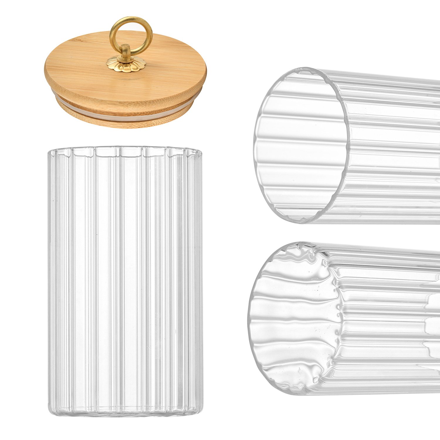 Quality Special 500ml 750ml 1000ml Round Hermetic Glass Food Storage Containers Storage Jars For Kitchen