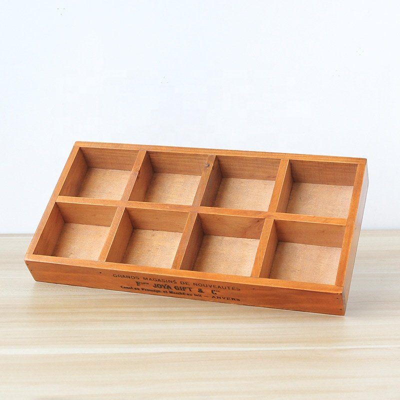 retro wooden desktop storage box small things storage box succulent wooden box