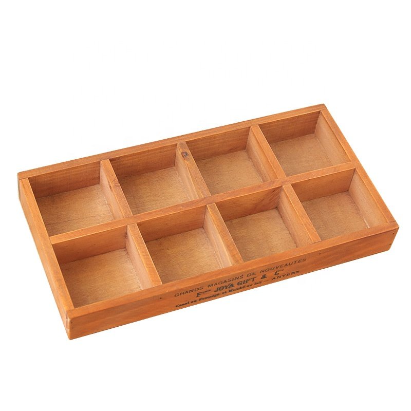 retro wooden desktop storage box small things storage box succulent wooden box