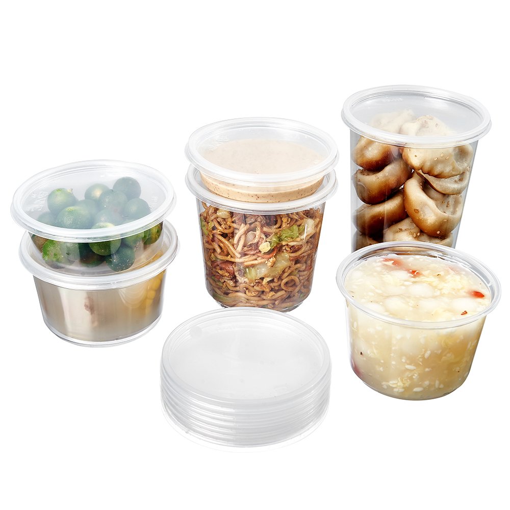 FULING Plastic Disposable Deli Container 16 oz Deli Container To Go Food Storage Containers