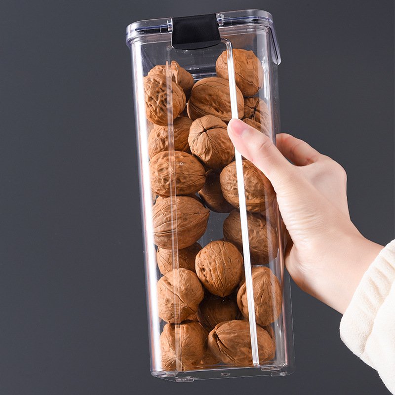 Latest Design Household Transparent Pet Food Storage Boxes Multi Size Air Tight Food Containers Kitchen Storage Bins