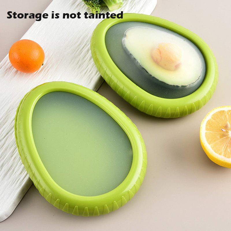 Transparent Film Fruit Vegetable Fresh-Keeping Crisper Set Avocado Cover Onion Lemon Refrigerator Freezer Storage Container Box