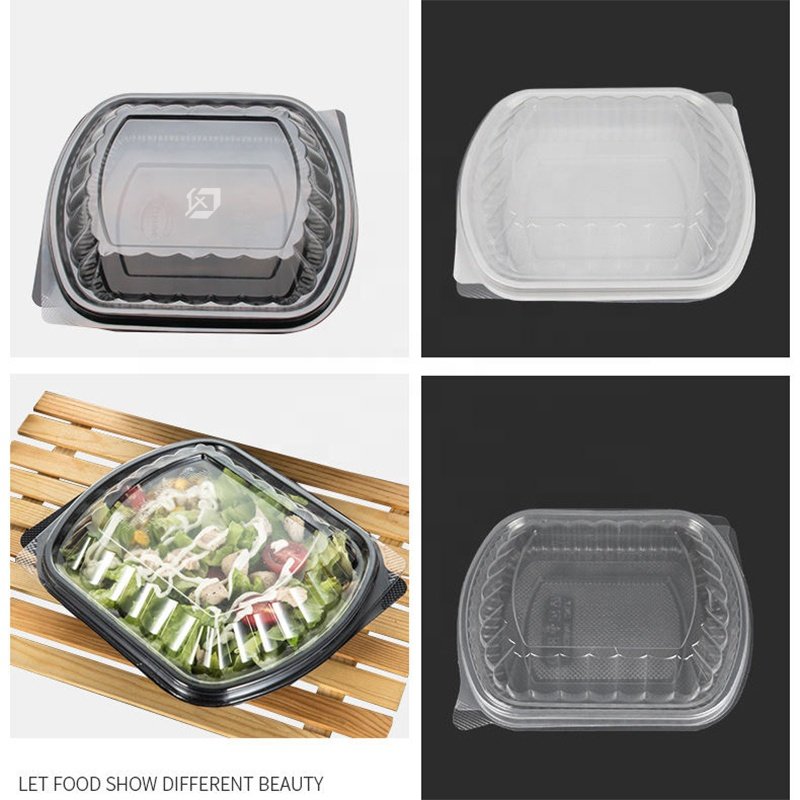 Custom production of one - two - three Compartment Disposable Takeaway Microwave Heat Resistant disposable plastic lunch boxes