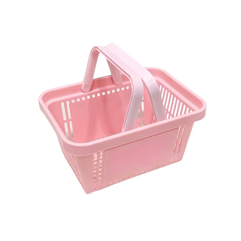 Factory Price Plastic Organizer Storage Baskets with Handles Shower Caddy Bins Organizer for Bathroom and kitchen Market Basket