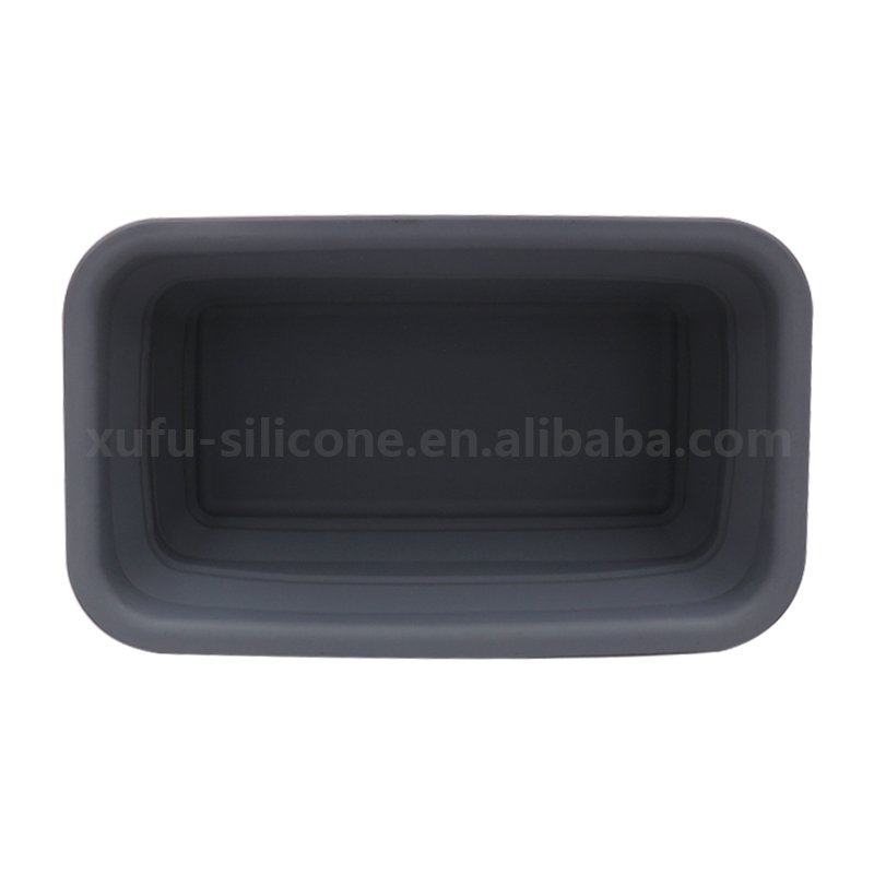 BPA Free Food Grade Silicone Collapsible Food Storage Container Large Size Vegetable Fruit Container Silicone Folding Tray