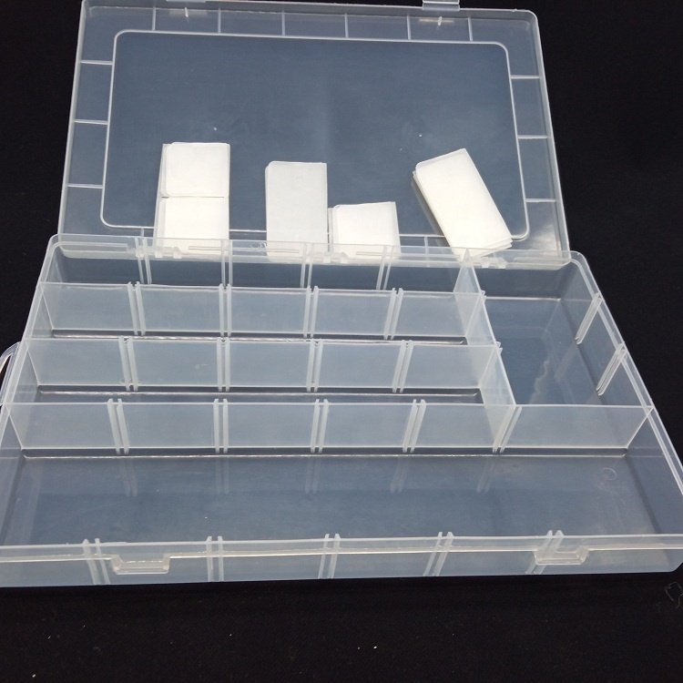 Transparent 24 compartment sorted storage box Plastic parts accessories beaded display cabinet