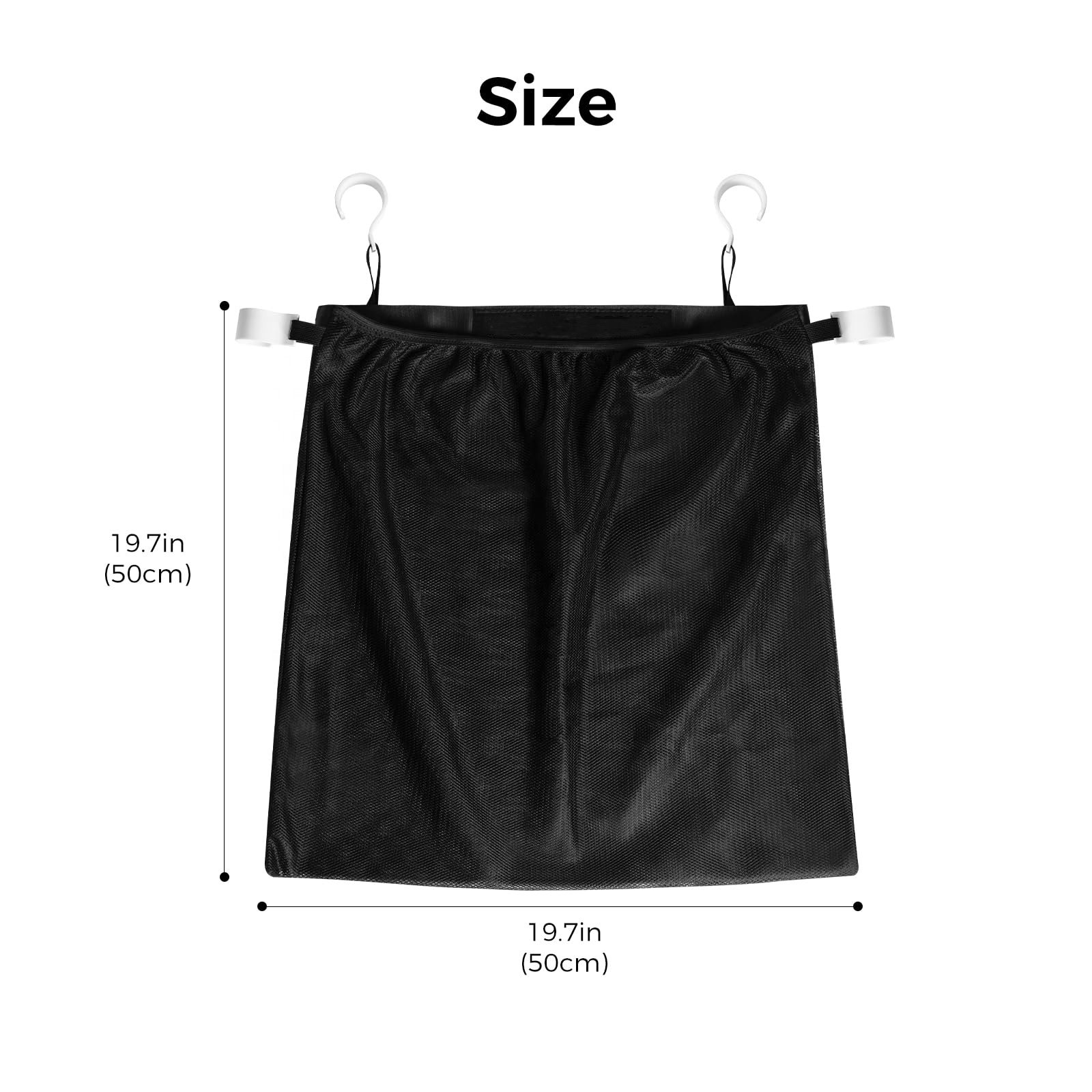 YA SHINE Large capacity hanging elastic net pocket swimming toy storage bag Side Pouch for Pool Storage Bin