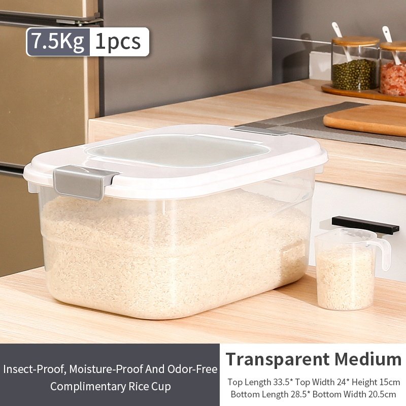 Wholesale Plastic Storage Bin Bucket Large Capacity Household Cat Dog Food Bucket Cat Food Box