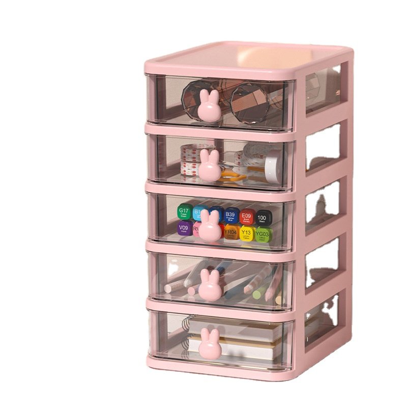 Cartoon Design Wireless Phone Charger Makeup Organizer Cosmetics Organizer Storage Boxes & Bins Plastic pink makeup organizer