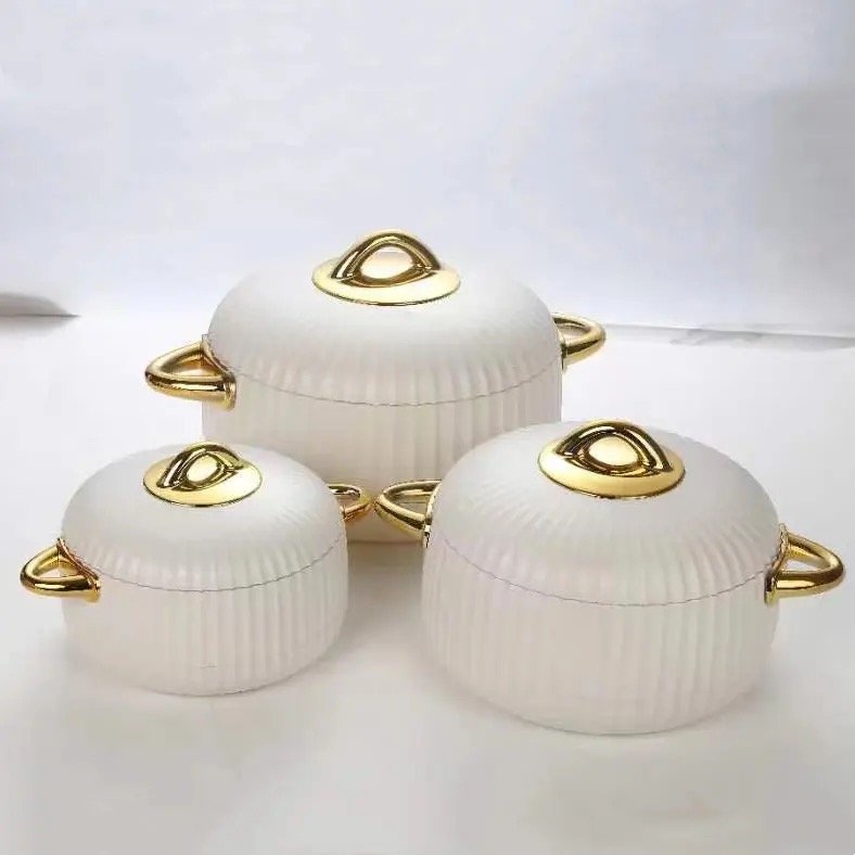 2024 hot selling Stainless Steel cooking pot set 1L/2L/3.5L 4 sets/carton food warmer set casserole