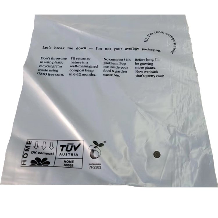 Degradable environmentally friendly self-adhesive bags can be composted small storage bags commercial express bags