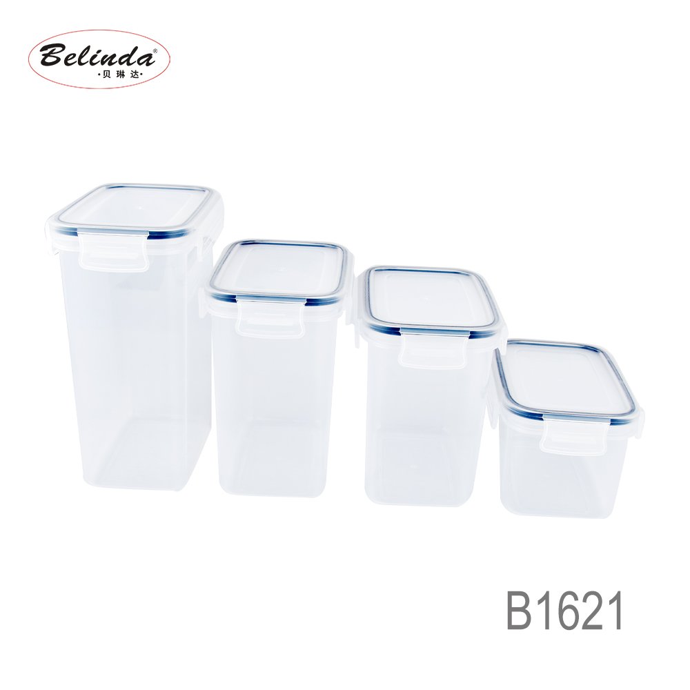 Eco Friendly Reusable Keeper Meal Prep Airtight Microwave Safe Kitchen Plastic Box Food Storage Container With Lids