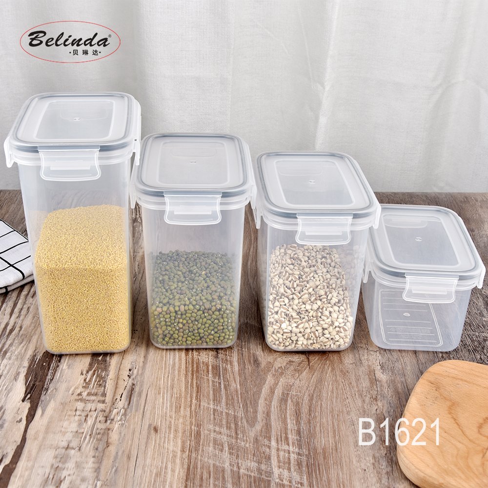 Eco Friendly Reusable Keeper Meal Prep Airtight Microwave Safe Kitchen Plastic Box Food Storage Container With Lids