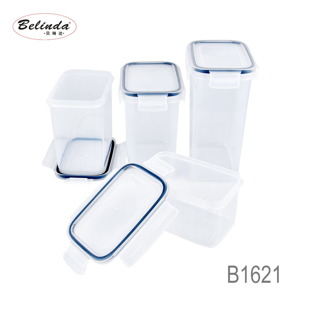 Eco Friendly Reusable Keeper Meal Prep Airtight Microwave Safe Kitchen Plastic Box Food Storage Container With Lids