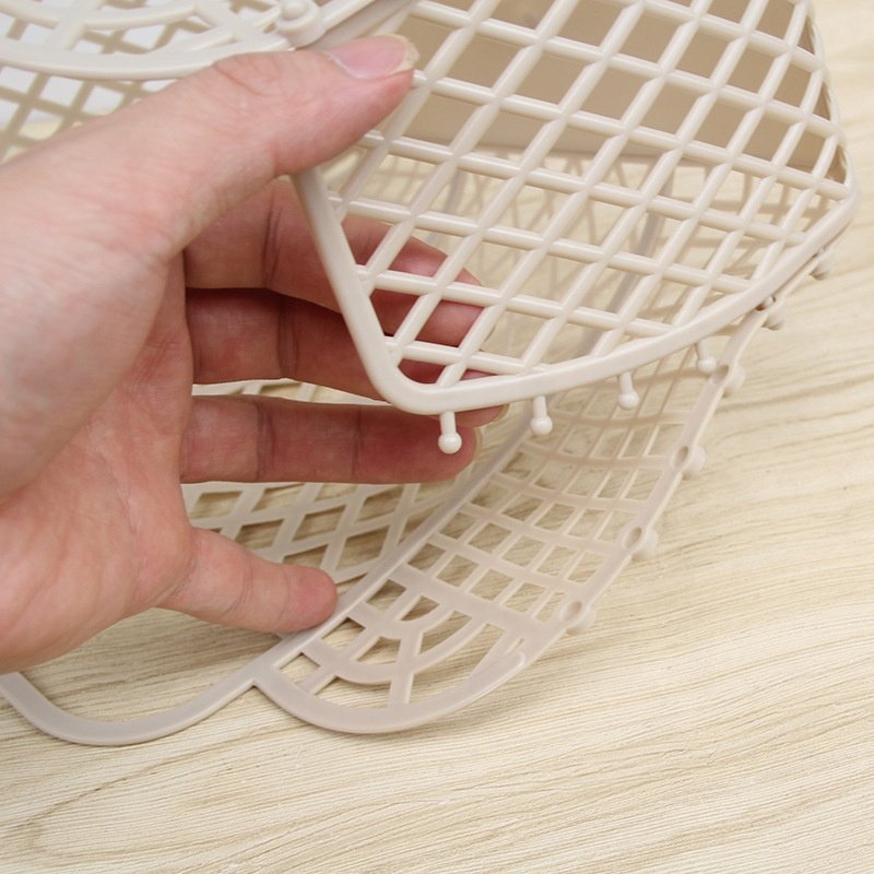 Laundry Basket Mesh Hollow Handbag Summer Women Plastic Bath Basket Washing Storage Basket Home Organizer Jelly Beach Tote Bag