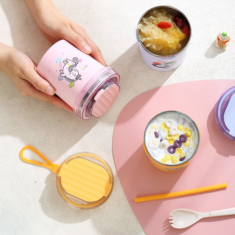 2023 Vacuum Lunch Containers Stainless Steel Food Thermal Soup Cup