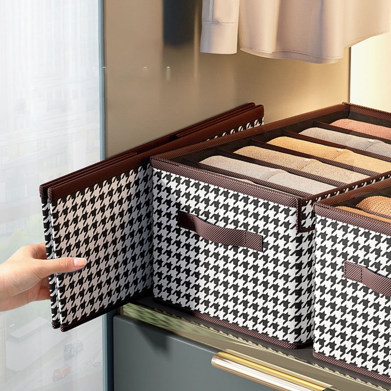 DS4095 Clothes Organizer Non-woven Fabric Clothes Organizer Drawer Foldable Organizer Clothes Pants Jeans Storage Box