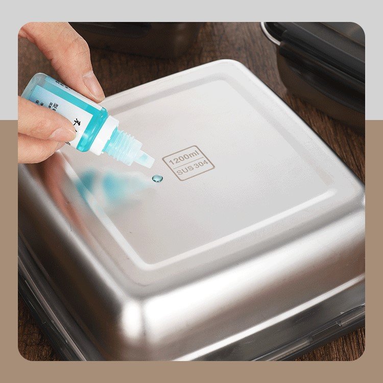 high quality 3 pieces set stainless steel 304 storage box with silicone seal stackable organizing boxes food fridge organizer