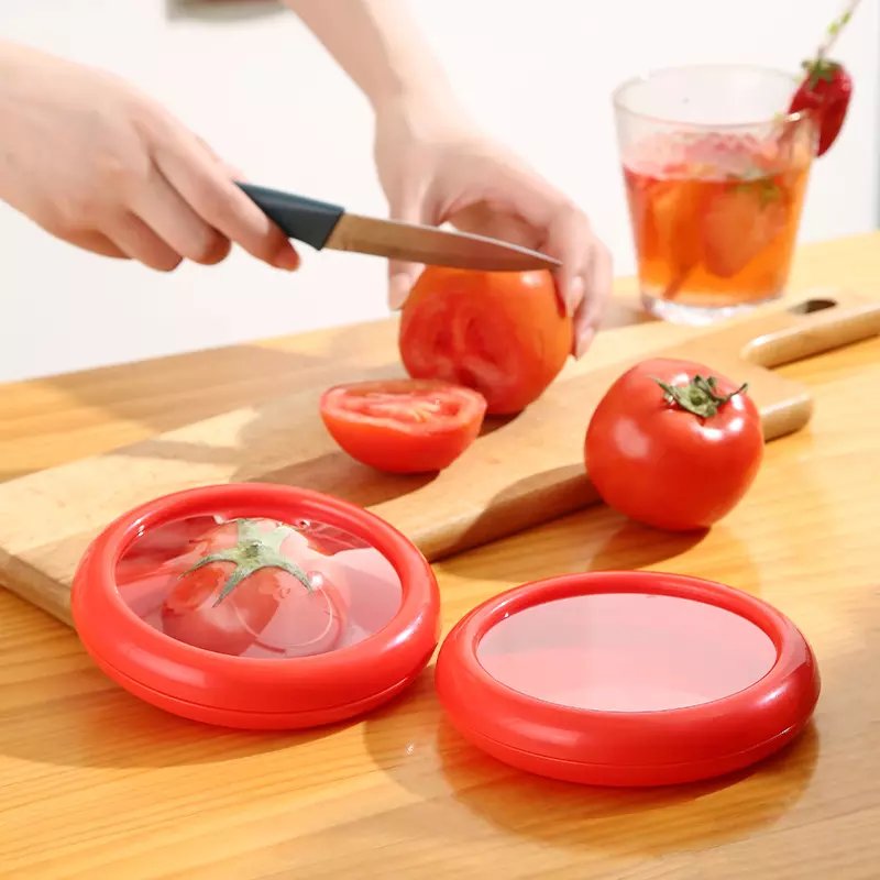Avocado Onion Tomato Orange vegetable food fresh Saver Storage Container Box with Seal Lids vegetable keeper packing Container