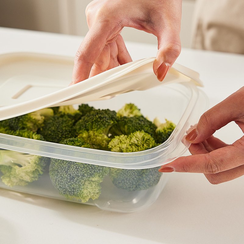 Refrigerator BPA Free Plastic Storage Container Set Heat Resistant Plastic Food Storage Container
