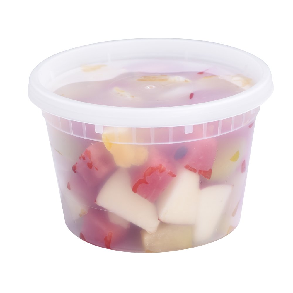 8Oz 16Oz 32Oz Freshware Plastic BPA-Free Leakproof Round Microwave Freezer Safe Deli Food Storage Container With Airtight Lids