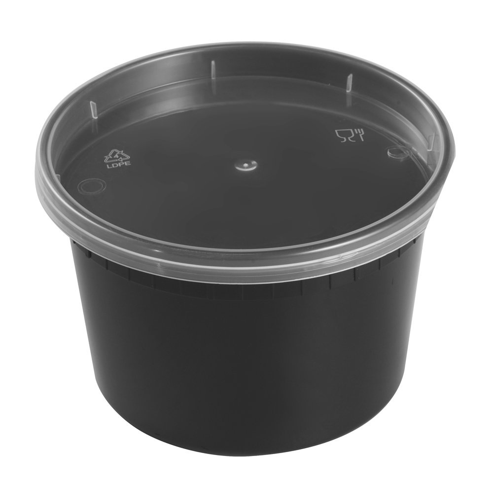 8Oz 16Oz 32Oz Freshware Plastic BPA-Free Leakproof Round Microwave Freezer Safe Deli Food Storage Container With Airtight Lids