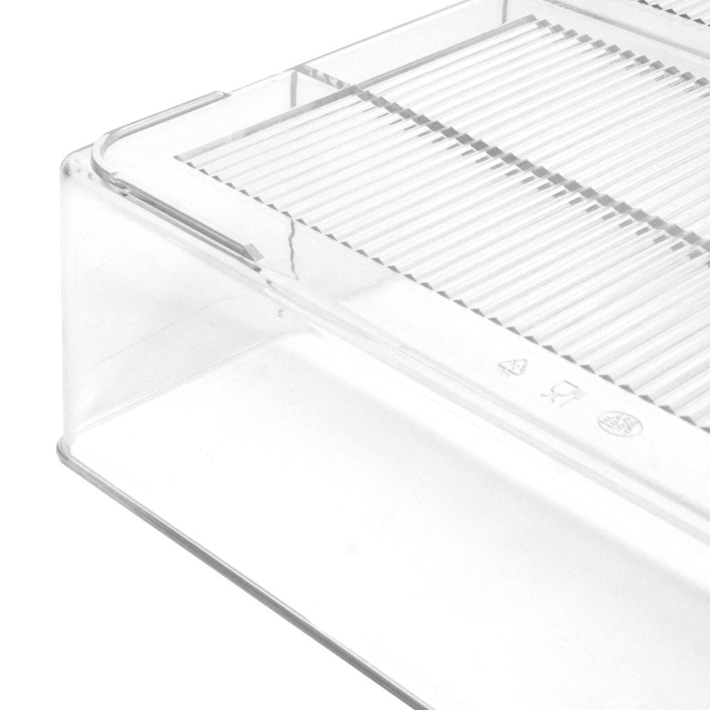4 Compartment Cabinet Acrylic Expandable Clear Drawer Organizer Tray for Kitchen Refrigerator