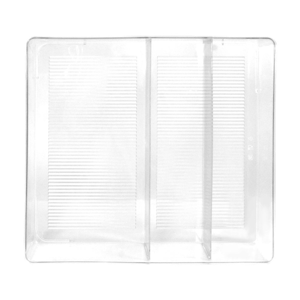 4 Compartment Cabinet Acrylic Expandable Clear Drawer Organizer Tray for Kitchen Refrigerator