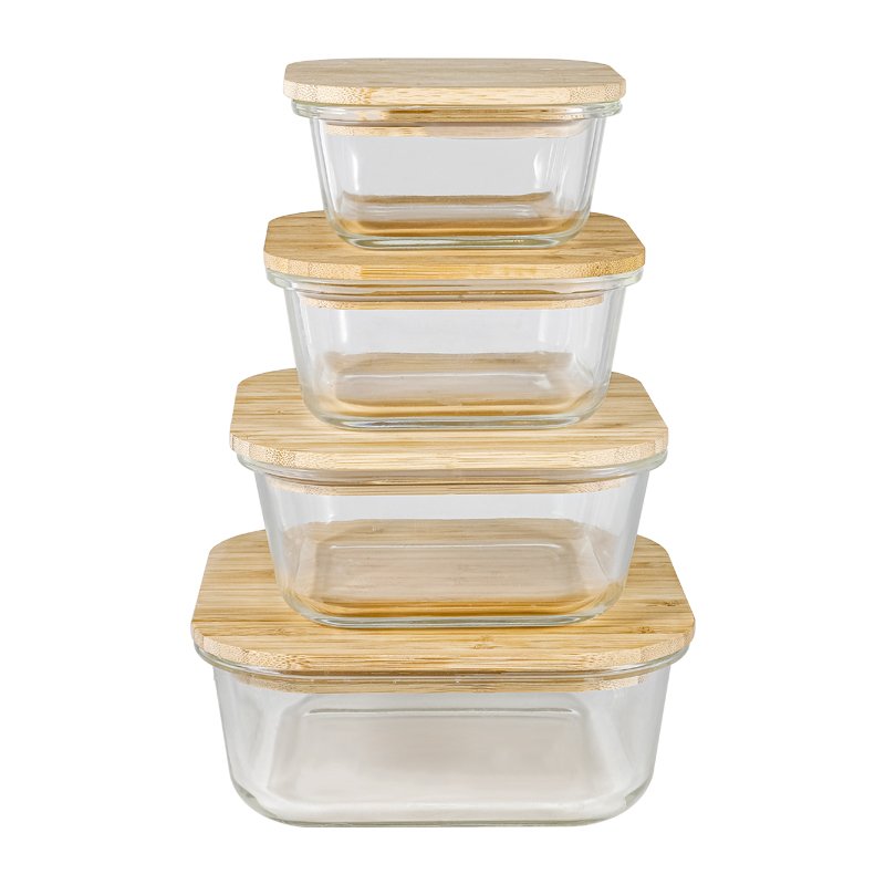 bamboo lids food storage container heatable bento tiffin box wholesale