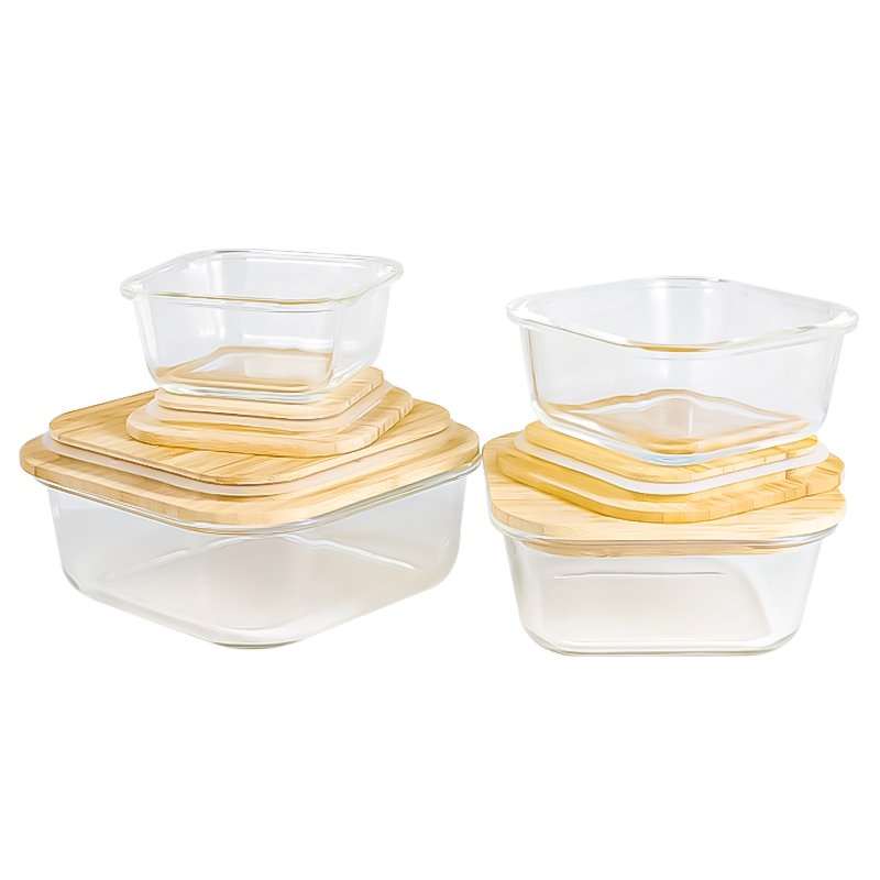 bamboo lids food storage container heatable bento tiffin box wholesale