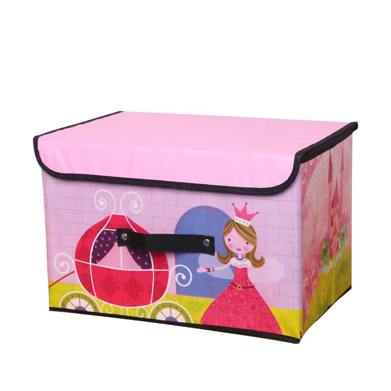 Y8190 Kids Collapsible Storage Box American Style Folding Toy Bin with Multifunctional Organization for School Use