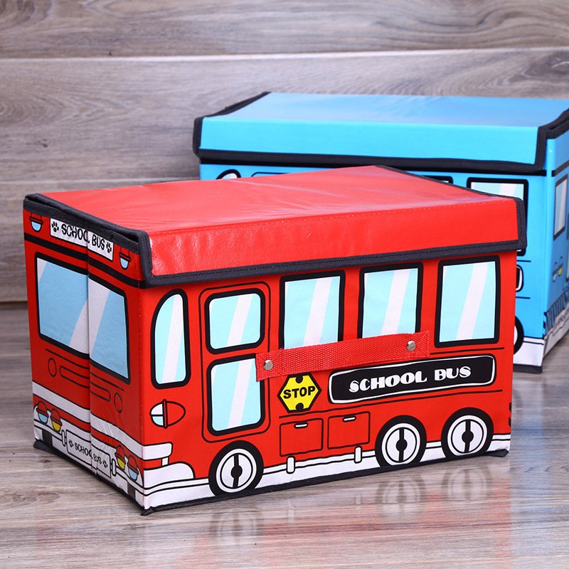 Y8190 Kids Collapsible Storage Box American Style Folding Toy Bin with Multifunctional Organization for School Use