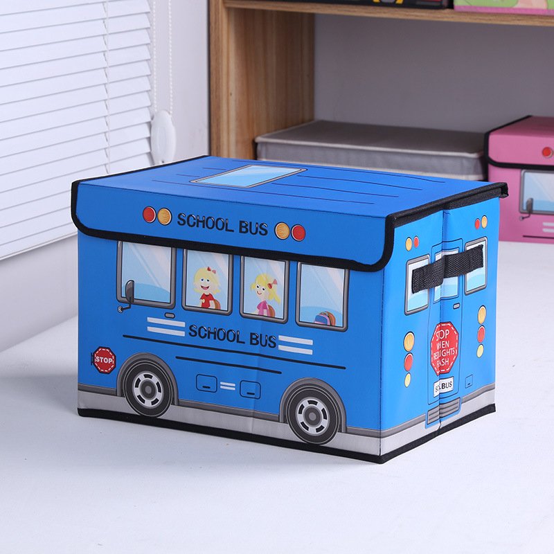 Y8190 Kids Collapsible Storage Box American Style Folding Toy Bin with Multifunctional Organization for School Use