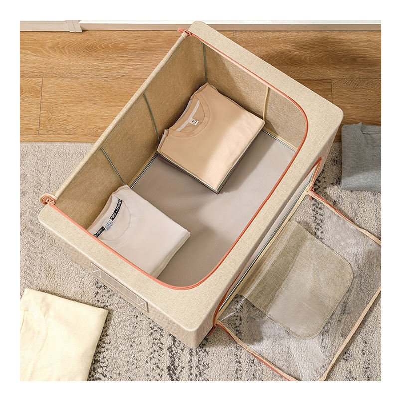 Waterproof fabric storage box for cloth cloths storage box folding oxford cloth steel frame storage box