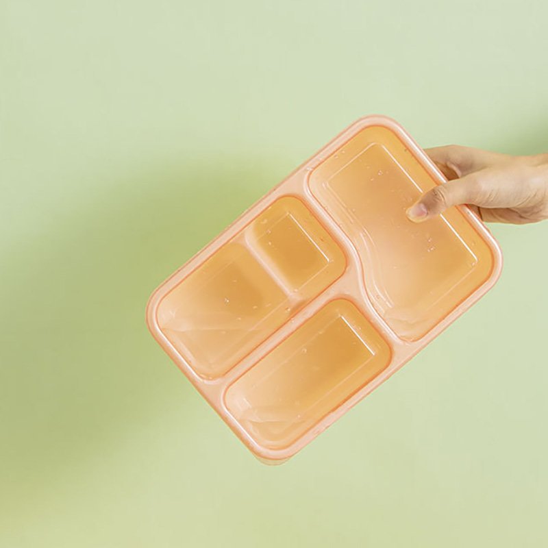 Reusable Bento Lunch Box 3 Compartment Snack Containers Divided Bento Snack Box Meal Prep Lunch Containers, Lunch Box Kids/Toddl