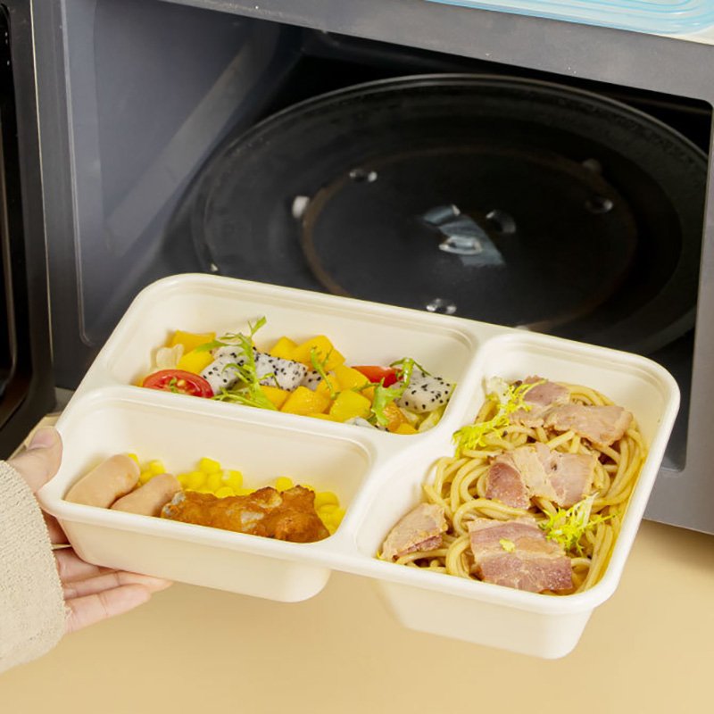 Reusable Bento Lunch Box 3 Compartment Snack Containers Divided Bento Snack Box Meal Prep Lunch Containers, Lunch Box Kids/Toddl