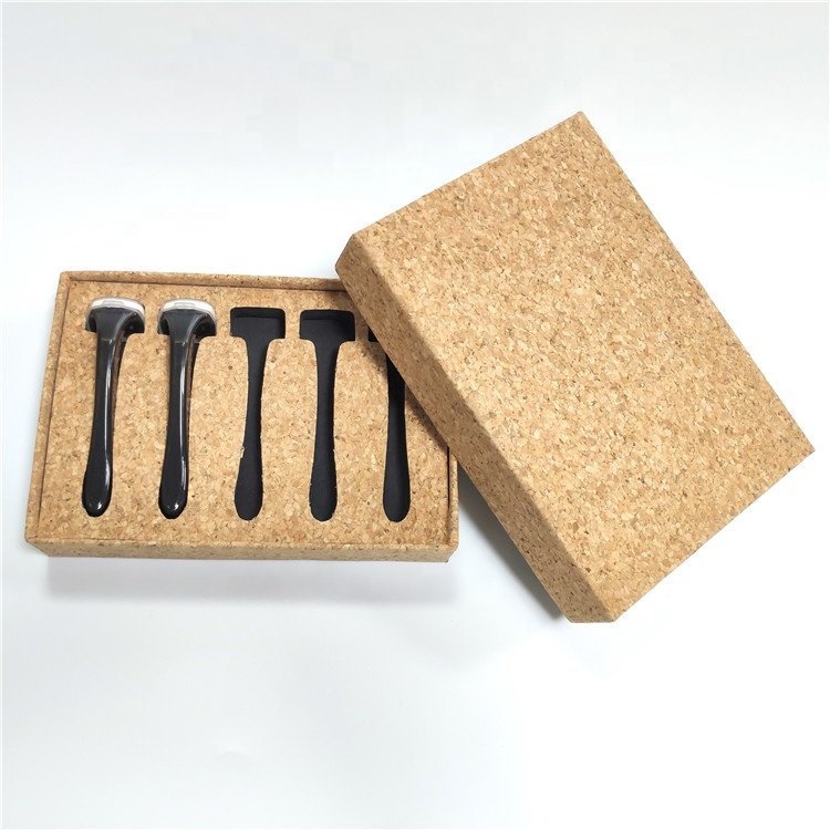 Custom Natural Cork Box High Quality Gift Box Handmade cardboard storage box with lids